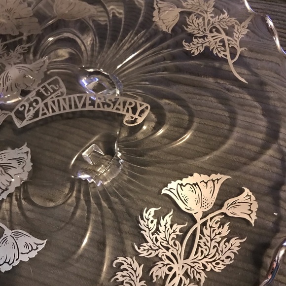 25th wedding anniversary platter - Picture 4 of 6